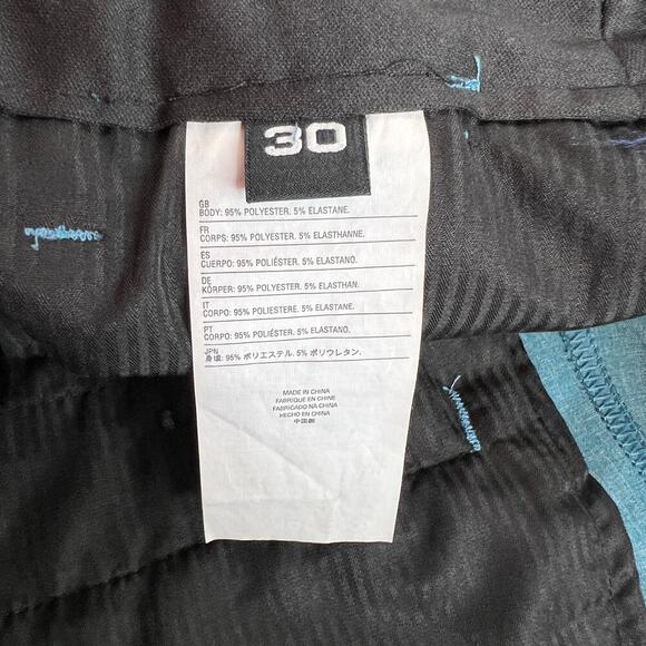 VOLCOM 9" Surf and Turf Hybrid Shorts 20" Outseam in Turquoise Men's 30 Waist - Picture 10 of 11